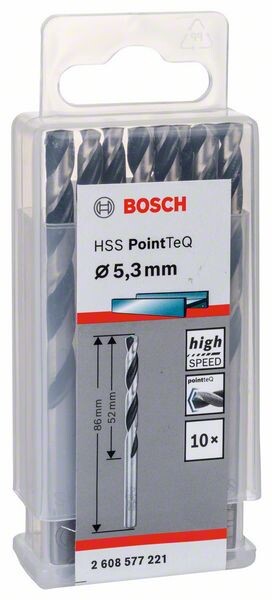 BOSCH Accessories 2608577221 Metall-Spiralbohrer 5.30 mm 1 St.