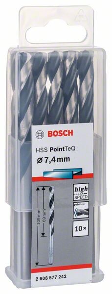 BOSCH Accessories 2608577242 Metall-Spiralbohrer 7.40 mm 1 St.