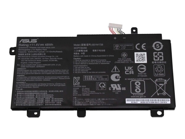 ASUS 0B200-02910200 Akku 48Wh Original