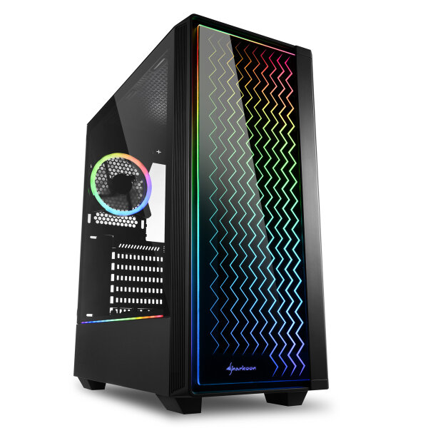 SHARKOON RGB LIT 200. Formfaktor: Midi ATX Tower (4044951028160)