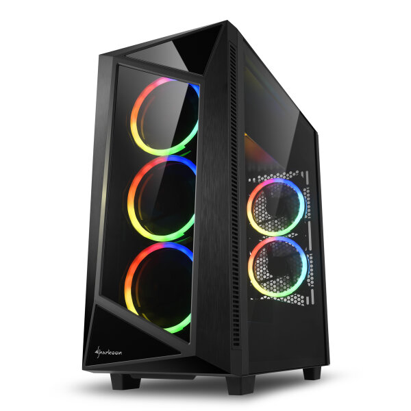 SHARKOON REV200 - Midi Tower - ATX - ohne Netzteil - USB/Audio