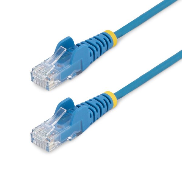 STARTECH.COM 3m Cat6-Kabel - Schlankes Cat6-Patchkabel - Blau - Snagless-RJ45-Steckverbinder - LSZH