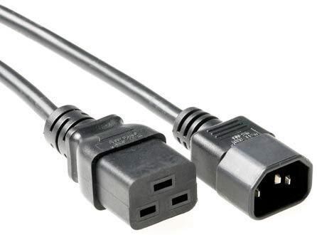 MICROCONNECT PE0191405 Stromkabel Schwarz 0,5 m C19-Koppler C14-Koppler (PE0191405)