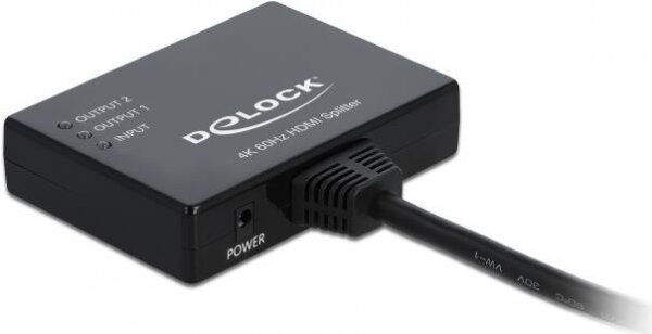 DELOCK - Video-/Audio-Splitter - 2 x HDMI - Desktop (87747)