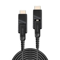 LINDY 40m Fibre Optic Hybrid Micro-HDMI 18G Cable with...