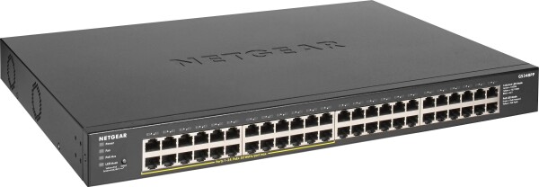 NETGEAR GS348PP 48-Port Gigabit Ethernet unmanaged PoE+ Switch 380W PoE Budget, lüfterlos, Metallgeh