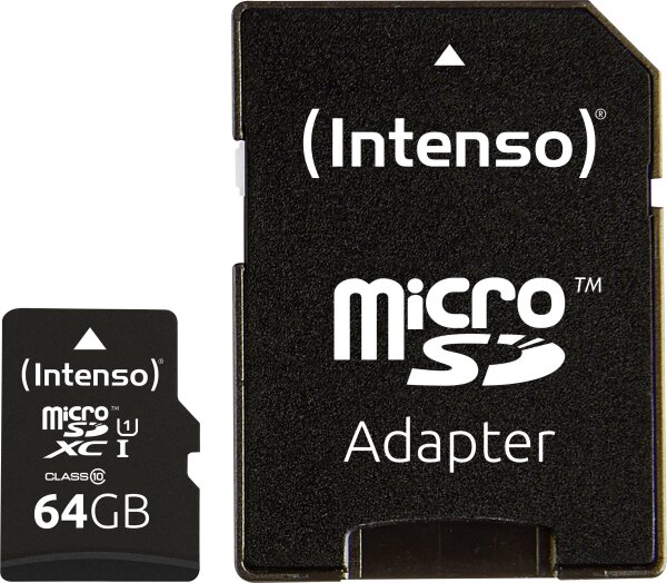 INTENSO Secure Digital Card Micro SD UHS-I Professional 64 GB Speicherkarte