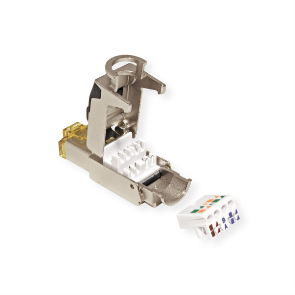 ROLINE Field Plug Cat6a. RJ45. STP. Tool-free