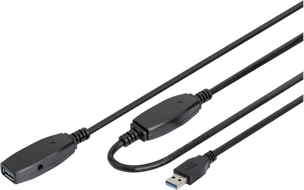 DIGITUS Aktives USB 3.0 Verlängerungskabel, 15 m