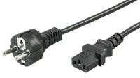 MICROCONNECT PE020410 Stromkabel Schwarz 1 m CEE7/7...