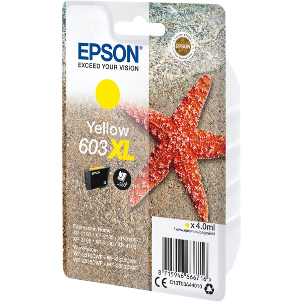 EPSON SINGLEPACK YELLOW 603XL INK