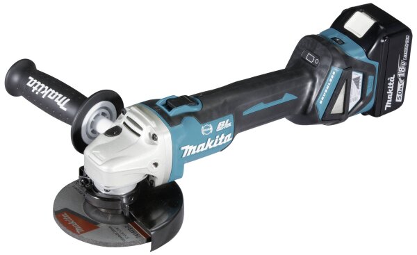 MAKITA MAKI Akku-Winkelschleifer 18 V DGA513RTJ / 5,0 Ah, 2 Akkus + Ladegerät im MAKPAC