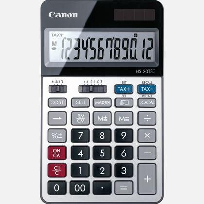 CANON HS-20TSC Taschenrechner Desktop Finanzrechner Schwarz - Silber (2469C002AA)