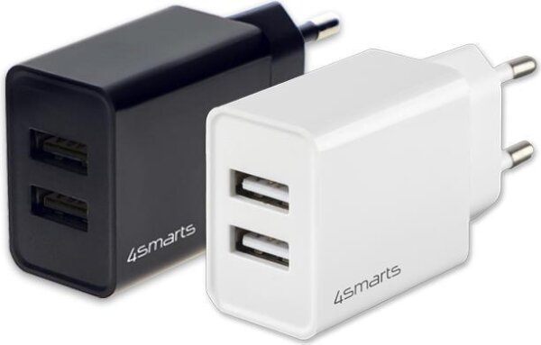 4SMARTS Netzladegerät VoltPlug Dual 12W, weiß