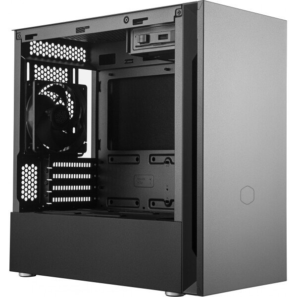 COOLERMASTER Cooler Master Silencio S400 Midi Tower ATX Gehäuse Schwarz, schallgedämmt