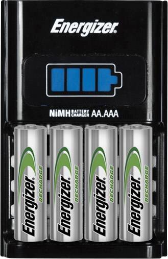 ENERGIZER Rundzellen-Ladegerät NiMH inkl. Akkus Energizer CH1HR3 Micro (AAA), Mignon (AA)