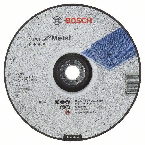 BOSCH Group Power Tools Schruppscheibe 230x6mm f. Metall 2 608 600 228 (2608600228)