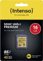 INTENSO Secure Digital Card Micro SD UHS 16 GB Speicherkarte