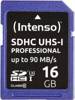 INTENSO SD MicroSD Card 16GB Intenso SD-HC UHS-I...