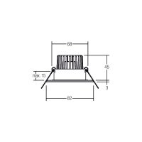 BRUMBERG BRUM Einbaustra. BB15 edelstahl 39375423 577lm...