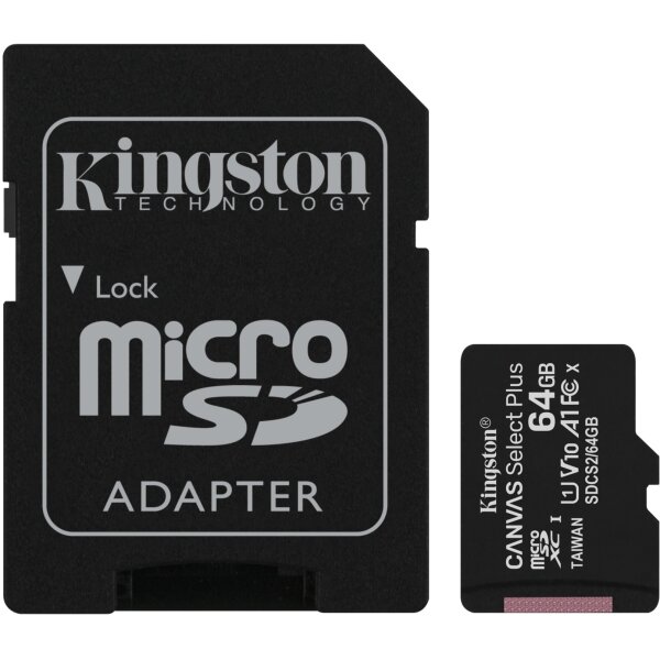 KINGSTON 64GB MICROSDXC CANVAS SELECT