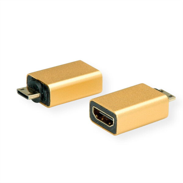 ROLINE GOLD HDMI-Adapter, HDMI BU - HDMI Mini ST (12.03.3154)