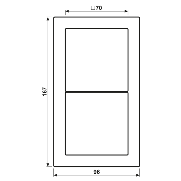 JUNG LS-design Rahmen 2fach LSD 982 BF WW LSD982BFWW