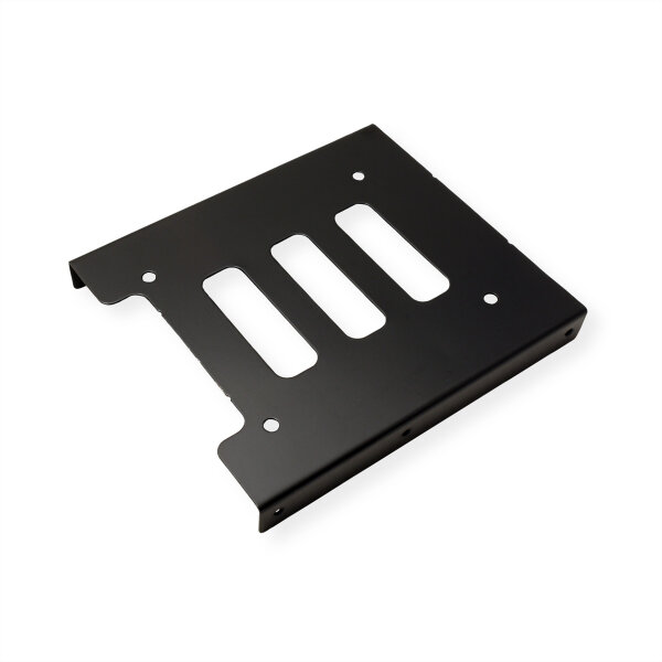 ROLINE HDD/SSD Montageadapter, 3,5 Zoll Rahmen für 1x 2,5 Zoll HDD/SSD, Metall, schwarz