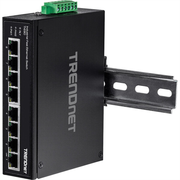 TRENDNET 8-PORT IND.FAST ETH SWITCH