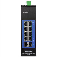 TRENDNET 10-PORT IND.GB L2 MGD SWITCH