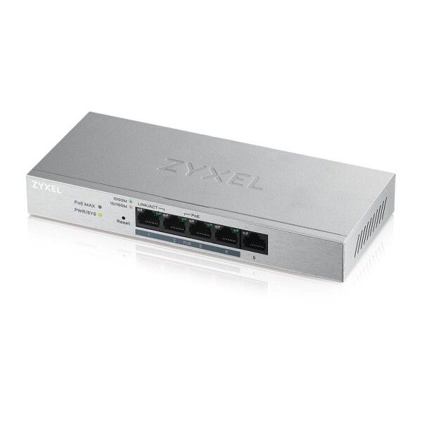 ZYXEL GS1200-5HP V2 5 Port Gigabit PoE+ Switch 1 Gbps Power over Ethernet Managed (GS1200-5HPV2-EU01