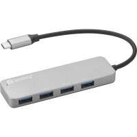 SANDBERG USB-C to 4 x USB 3.0 Hub SAVER