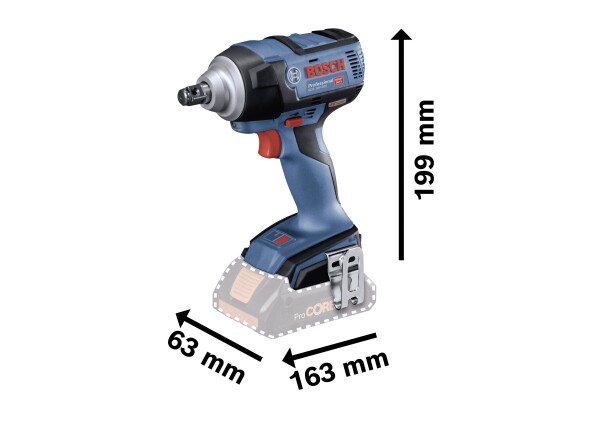 BOSCH Professional GDS 18V-300 Solo Akku-Drehschlagschrauber 18 V Li-Ion inkl. Koffer (06019D8201)