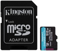 KINGSTON 512GB microSDXC Canvas Go Plus 170R A2 U3 V30...