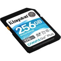 KINGSTON 256GB SDXC Canvas Go Plus 170R C10 UHS-I U3 V30