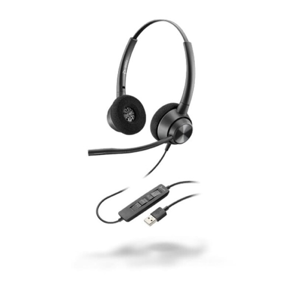 POLY EncorePro 320, USB-A - 300 Series - Headset - On-Ear - kabelgebunden - USB