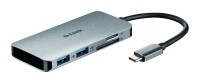 D-LINK USB-C 6-Port USB 3.0 Hub mit HDMI und SD &...