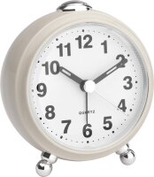 TFA-DOSTMANN 60.1030.09 Quarz Wecker Beige Alarmzeiten 1