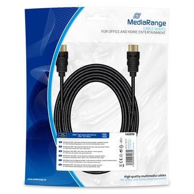 MEDIARANGE HDMI High Speed Ethernet Anschlussk. 10Gibt/s 5m