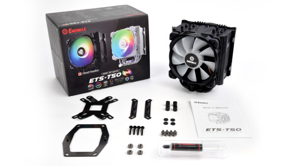 ENERMAX Kühler ETS-T50A-BK-ARGB 230W+ TDP,PWM RGB - Schwarz