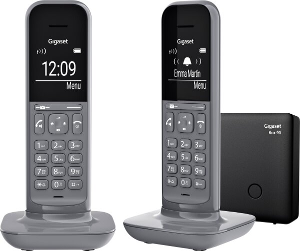 GIGASET CL390A Duo dark grey DECT/AB