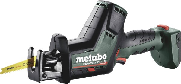 METABO POWERMAXX SSE 12 BL Akku-Säbelsäge ohne Akku, inkl. Koffer 12 V