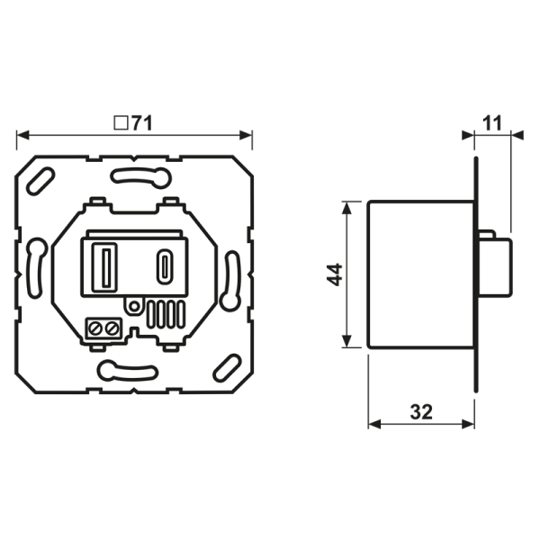 JUNG Jung USB-Ladegerä USB15CAWW