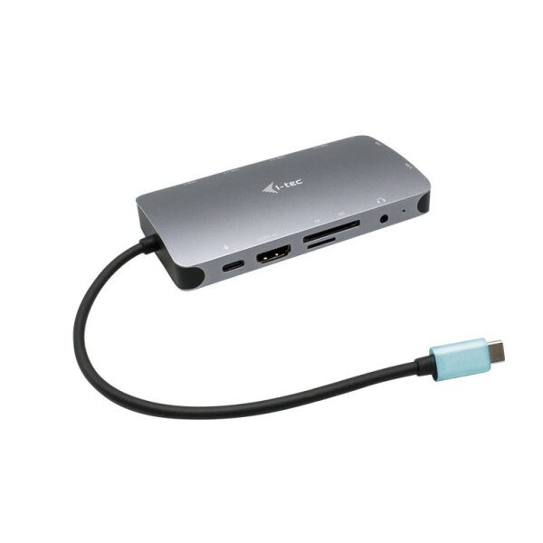 I-TEC USB-C Metal Nano Dock 1xHDMI 1xVGA 1xSD Kartenleser 1xmicroSD Kartenleser 1xGLAN