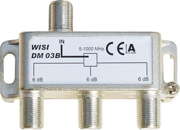 WISI 3-F Verteiler 5-1000MHz 6dB DM03B