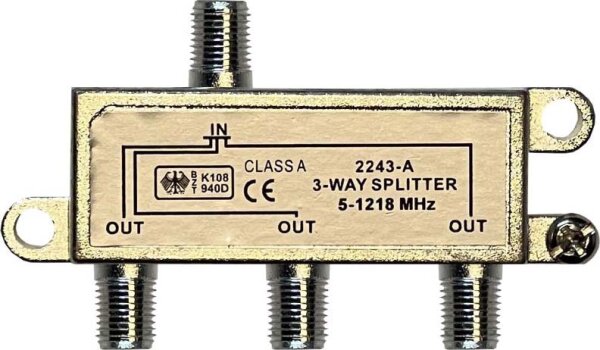 KREILING TECHNOLOGIEN GMBH KREI Verteiler, 3-fach, 5- VT 2243 - A 860 MHz Class A