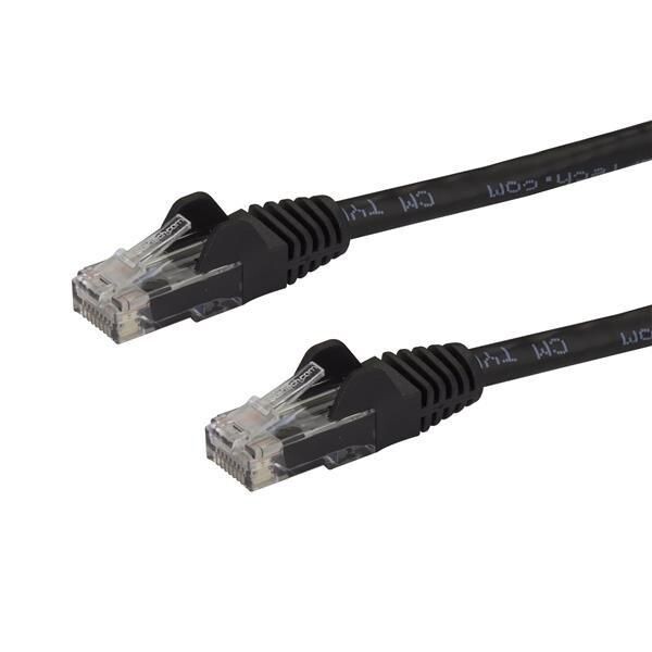 STARTECH.COM 1,5m CAT6 Kabel - schwarzes CAT6-Patchkabel - Snagless-RJ45  - 24 AWG Kupferdraht - LAN