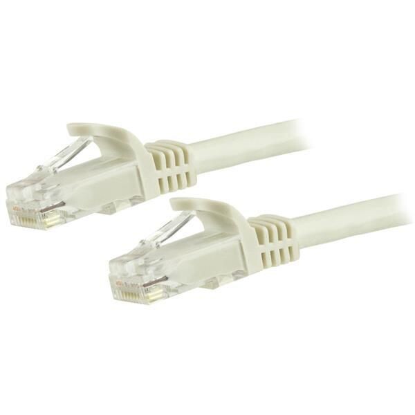 STARTECH.COM 1,5m CAT6 Kabel - weisses CAT6-Patchkabel - Snagless-RJ45 - 24 AWG Kupferdraht - LAN