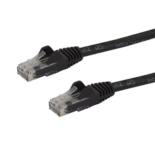 STARTECH.COM 7,5m CAT6 Kabel - schwarzes CAT6-Patchkabel - Snagless-RJ45 - 24 AWG Kupferdraht - LAN