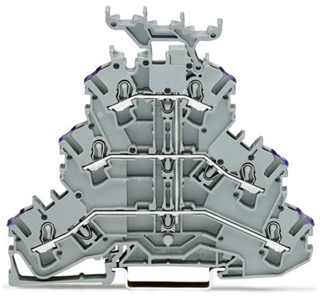 WAGO Dreistockklemme 2002-3238 6-Leiter-Durchgang